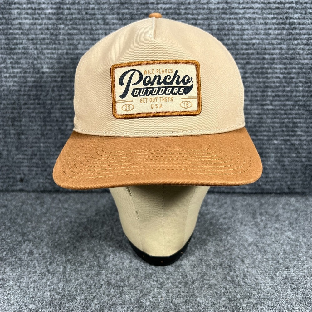Poncho Hat‎ Cap Mens Snap Back Adjustable Brown Outdoor Casual Comfort OSFM